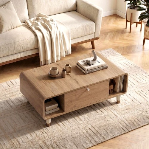 Τραπεζάκι σαλονιού Doro Megapap χρώμα sepet oak 100x60x34,6εκ.