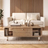 Τραπεζάκι σαλονιού Doro Megapap χρώμα sepet oak 100x60x34,6εκ.