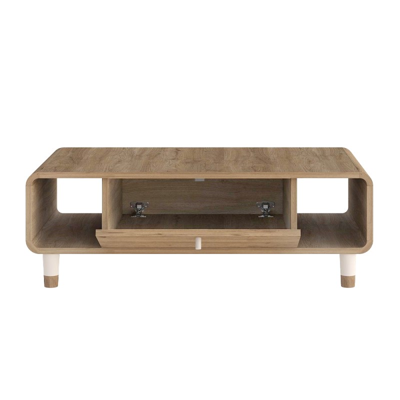 Τραπεζάκι σαλονιού Doro Megapap χρώμα sepet oak 100x60x34,6εκ.