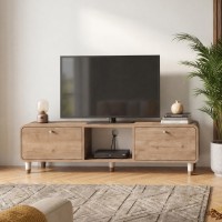 Έπιπλο τηλεόρασης Doro Megapap χρώμα sepet oak 150x34x41εκ.