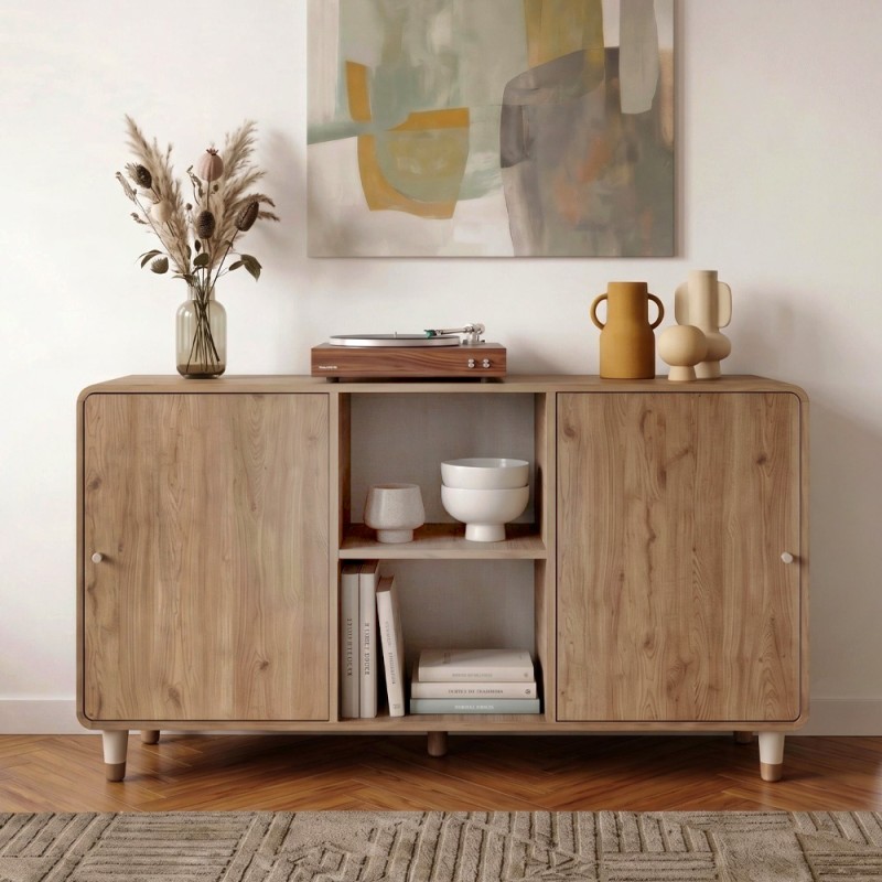 Μπουφές Doro Megapap χρώμα sepet oak 150,2x39x81εκ.