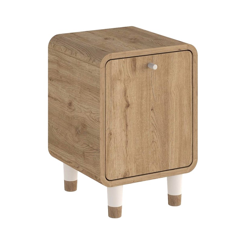Κομοδίνο Doro Megapap χρώμα sepet oak 35,3x34x51εκ.