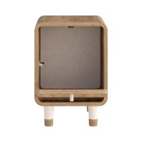 Κομοδίνο Doro Megapap χρώμα sepet oak 35,3x34x51εκ.