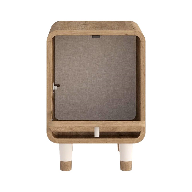 Κομοδίνο Doro Megapap χρώμα sepet oak 35,3x34x51εκ.