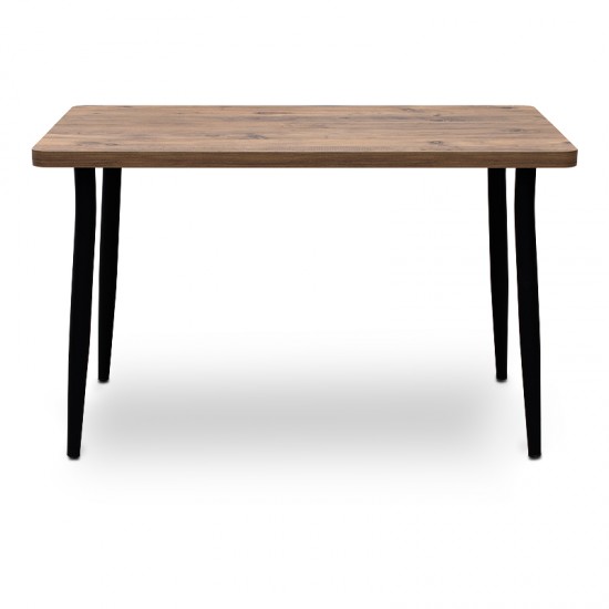 Τραπέζι Levico Megapap Mdf - μεταλλικό χρώμα ακακίας 120x70x75εκ.