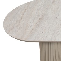 Τραπέζι Hazar Megapap Mdf χρώμα travertine - sandstone 180x90x77εκ.