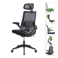 Καρέκλα γραφείου διευθυντική Belora Megapap με ύφασμα Mesh χρώμα μαύρο 63,5x62x117/127εκ.