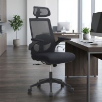 Καρέκλα γραφείου διευθυντική Belora Megapap με ύφασμα Mesh χρώμα μαύρο 63,5x62x117/127εκ.