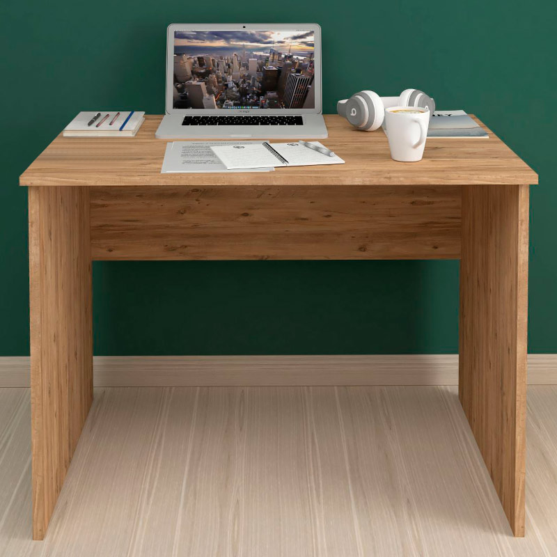 Γραφείο εργασίας Kalen Megapap χρώμα pine oak 90x60x74εκ.