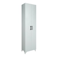 Ντουλάπα - Παπουτσοθήκη Lilly Megapap χρώμα λευκό 49x32x178εκ.