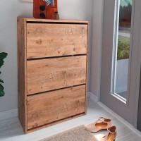 Παπουτσοθήκη Nave Megapap 18 ζευγών χρώμα pine oak 73,6x24x110εκ.