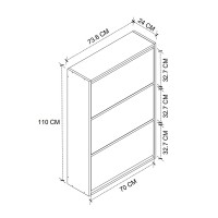 Παπουτσοθήκη Nave Megapap 18 ζευγών χρώμα pine oak 73,6x24x110εκ.