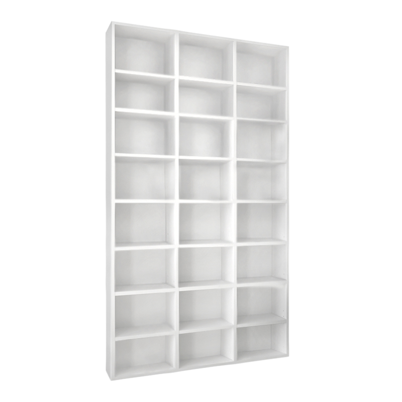Βιβλιοθήκη Fyodor Megapap χρώμα λευκό 102x16x178εκ.