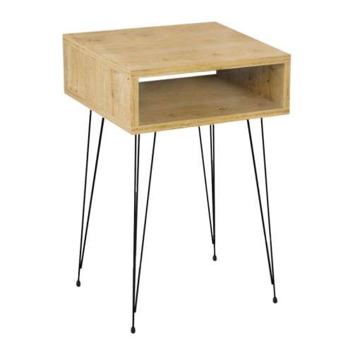 Κομοδίνο Scott Megapap χρώμα sapphire oak 40x30x60εκ.