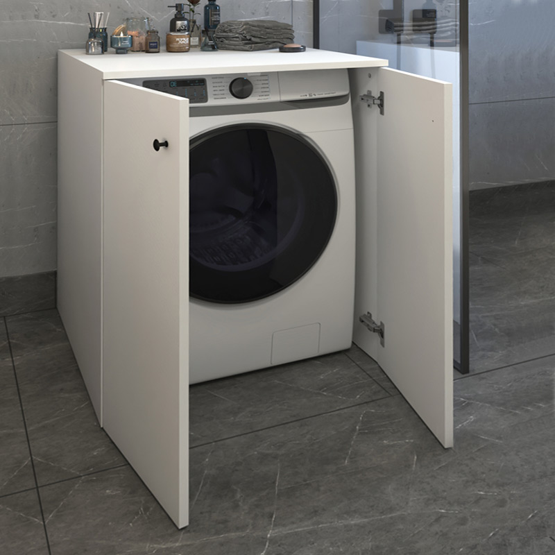 Έπιπλο πλυντηρίου Gray Megapap χρώμα λευκό 70x66x90εκ.
