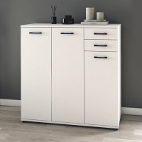 Παπουτσοθήκη - Ντουλάπι Polly Megapap χρώμα λευκό 108x35x108εκ.