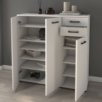 Παπουτσοθήκη - Ντουλάπι Polly Megapap χρώμα λευκό 108x35x108εκ.