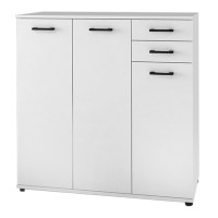 Παπουτσοθήκη - Ντουλάπι Polly Megapap χρώμα λευκό 108x35x108εκ.
