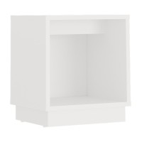 Κομοδίνο Gino Megapap χρώμα λευκό 40x35,3x45εκ.