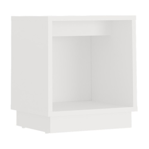 Κομοδίνο Gino Megapap χρώμα λευκό 40x35,3x45εκ.