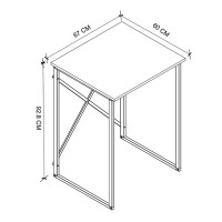 Έπιπλο πλυντηρίου Doyle Megapap χρώμα λευκό 67x60x92,8εκ.