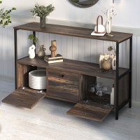 Μπουφές Mars Megapap χρώμα rustic καρυδί 122x36x80,1εκ.