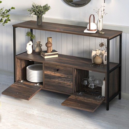 Μπουφές Mars Megapap χρώμα rustic καρυδί 122x36x80,1εκ.