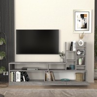 Σύνθεση τηλεόρασης Pesaro Megapap χρώμα γκρι σκυροδέματος 165x25x91,3εκ.