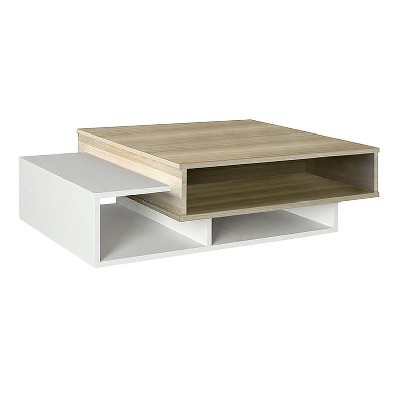 Τραπεζάκι σαλονιού Tab Megapap χρώμα λευκό - cordoba 105x60x32εκ.