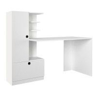 Γραφείο εργασίας Domingo Megapap χρώμα λευκό 149,5x60x120εκ.