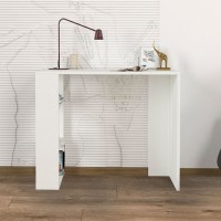 Γραφείο εργασίας Netenia Megapap χρώμα λευκό 90x40x74εκ.