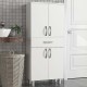 Ντουλάπι κουζίνας - μπάνιου Montana Megapap από μελαμίνη χρώμα λευκό 59,4x31,5x140εκ.