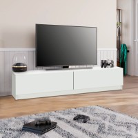 Έπιπλο τηλεόρασης Ahenk Megapap χρώμα λευκό 160x31,3x32,9εκ.