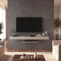 Έπιπλο τηλεόρασης επιτοίχιο Albares Megapap με LED χρώμα sandstone 150x29,6x22εκ.