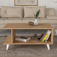 Τραπεζάκι σαλονιού Titus Megapap χρώμα sapphire oak 100x60x45εκ.