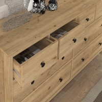Συρταριέρα - Μπουφές Sabina Megapap χρώμα sepet oak 160x50x96εκ.