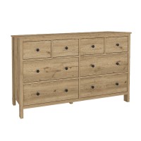 Συρταριέρα - Μπουφές Sabina Megapap χρώμα sepet oak 160x50x96εκ.