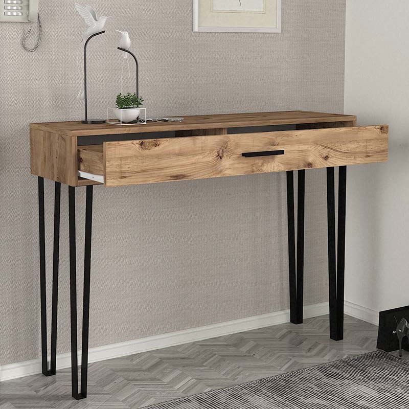 Κονσόλα Rochel Megapap χρώμα atlantic pine 120x35x89,8εκ.