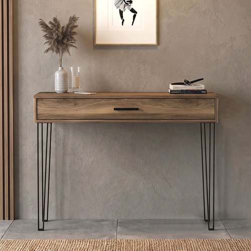 Κονσόλα Rochel Megapap χρώμα καρυδί 120x35x89,8εκ.
