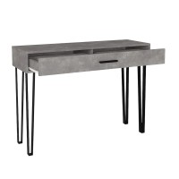 Κονσόλα Rochel Megapap χρώμα γκρι σκυροδέματος 120x35x89,8εκ.