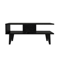 Τραπεζάκι σαλονιού Andros Megapap χρώμα sencron black 90x54x39,6εκ.