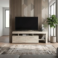 Έπιπλο τηλεόρασης Acnes Megapap χρώμα travertine 160x40x53εκ.