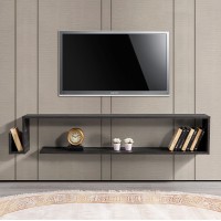 Έπιπλο τηλεόρασης επιτοίχιο Regnar Megapap χρώμα rebab 168,6x25x31,8εκ.
