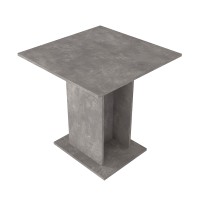 Τραπέζι Allos Megapap χρώμα γκρι σκυροδέματος 75x75x77εκ.