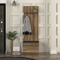 Έπιπλο εισόδου Track Megapap χρώμα καρυδί 60x38,2x190εκ.