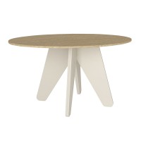 Τραπέζι Rebel Megapap χρώμα rota oak - sandstone 150x90x75εκ.