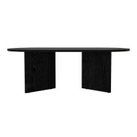 Τραπεζάκι σαλονιού Cortado Megapap χρώμα sencron black 120x60x39,6εκ.