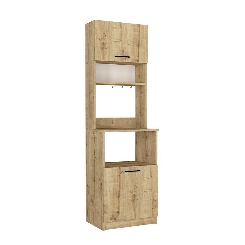 Έπιπλο κουζίνας Tuco 1 Megapap χρώμα sapphire oak 53,8x40x180εκ.