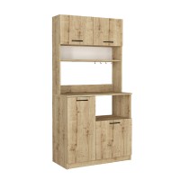 Έπιπλο κουζίνας Tuco 2 Megapap χρώμα sapphire oak 90x40x180εκ.