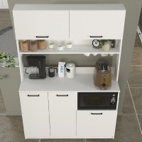 Έπιπλο κουζίνας Tuco 3 Megapap χρώμα λευκό 123,8x40x180εκ.